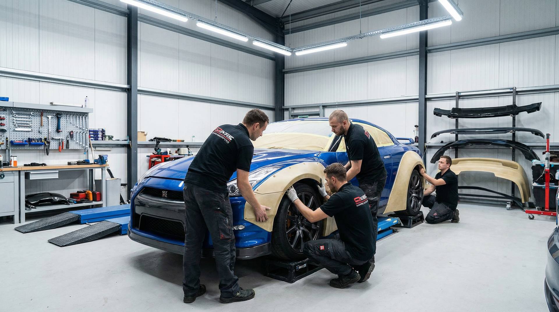 动漫改装视频-宽体套件安装视频