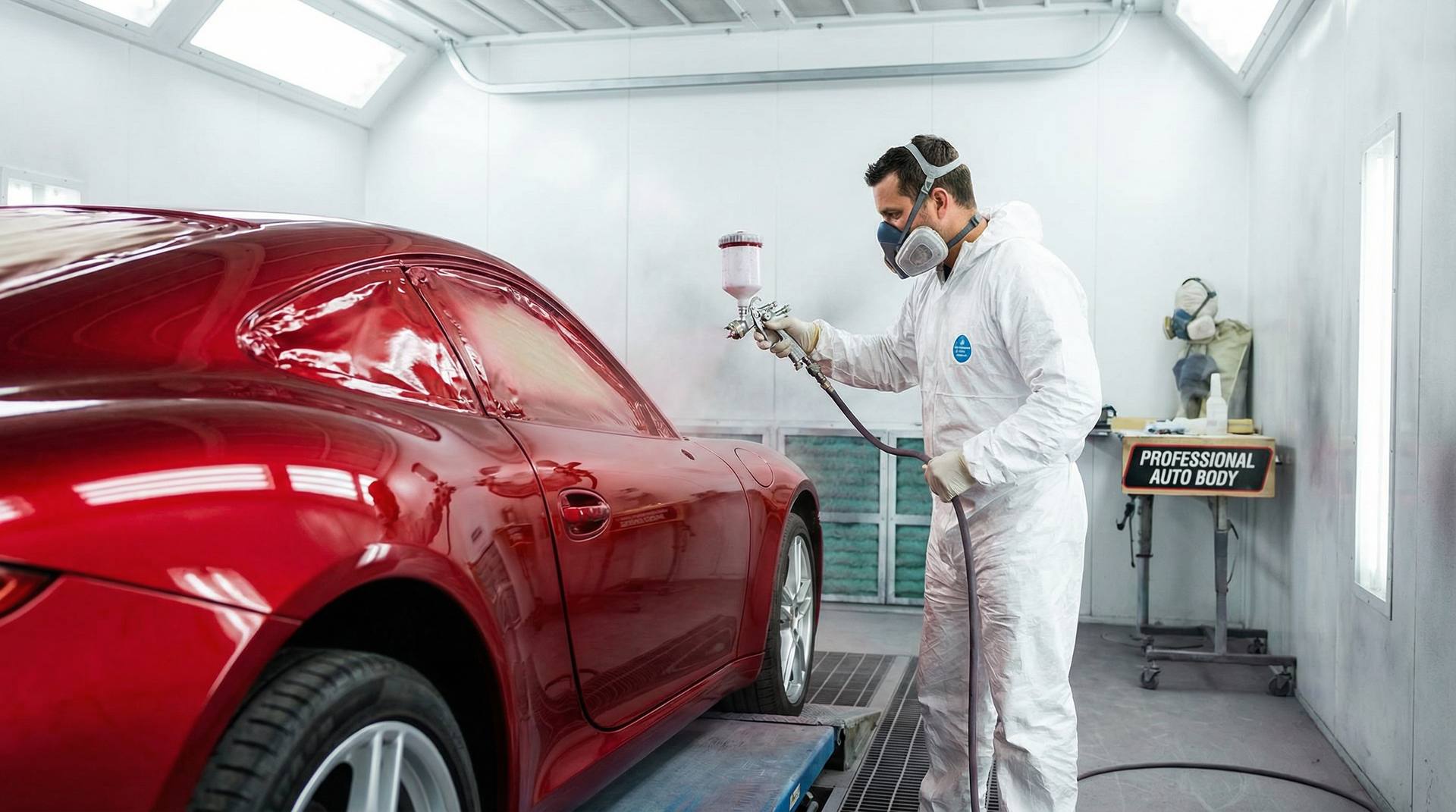 动漫修车视频-喷漆改色视频演示